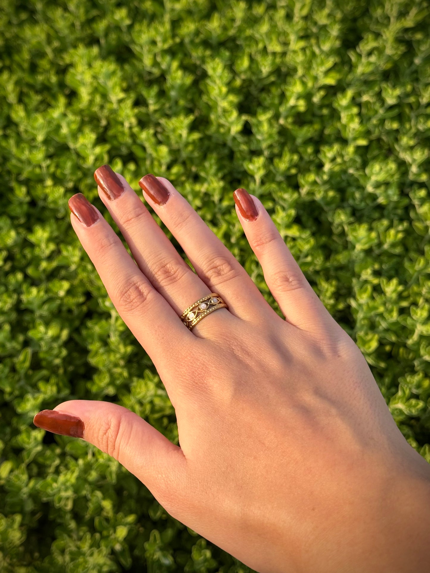 Gold Ring with Eye Motif