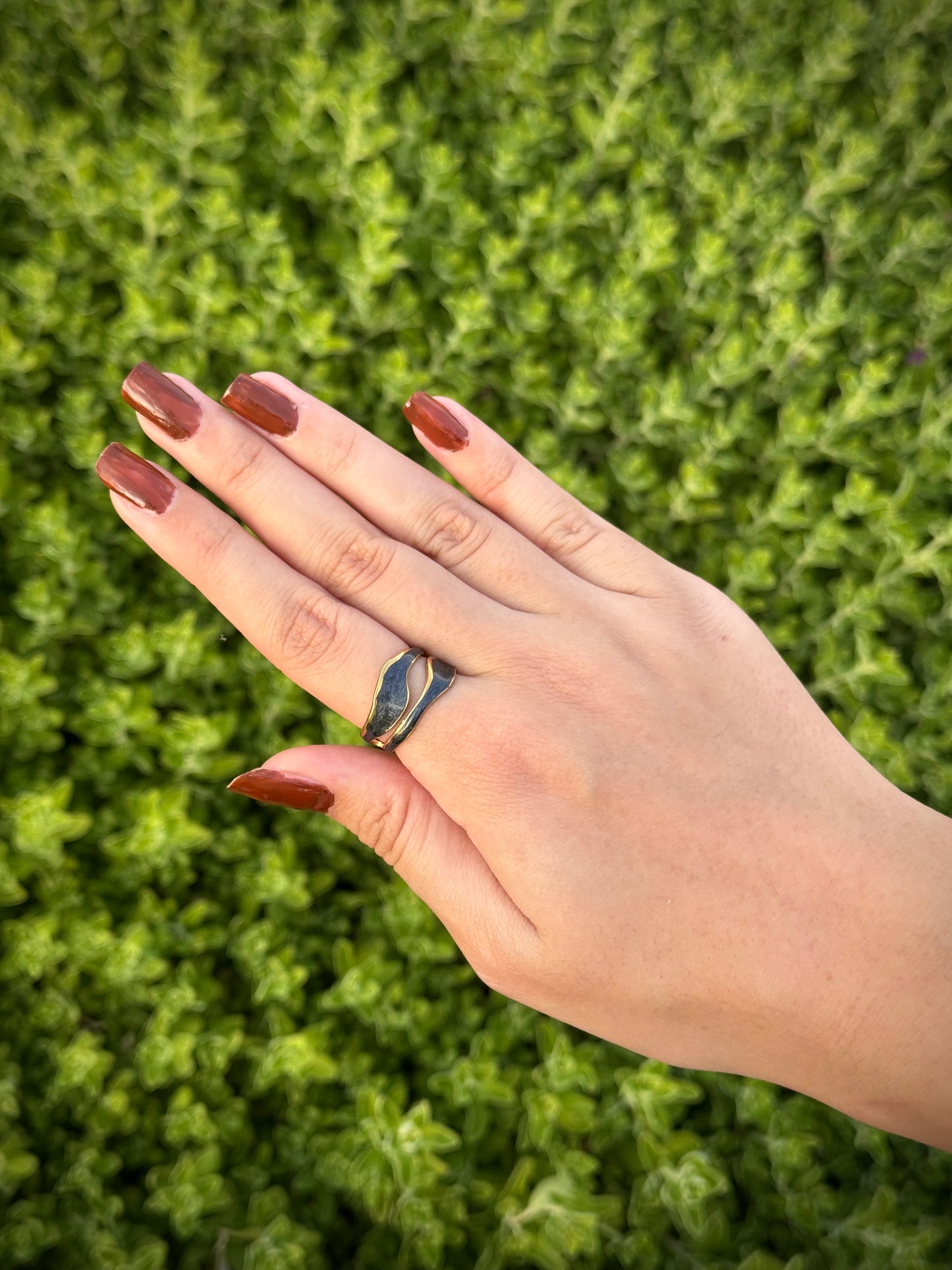 Gold Wave Design Ring