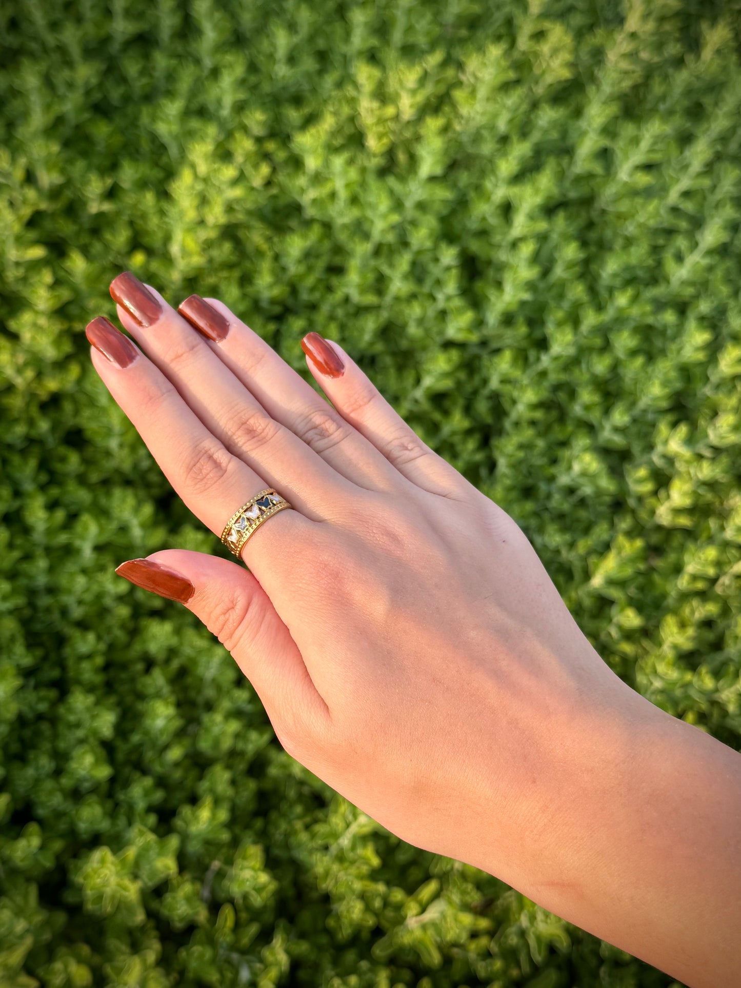 Gold Ring with Butterfly Motif