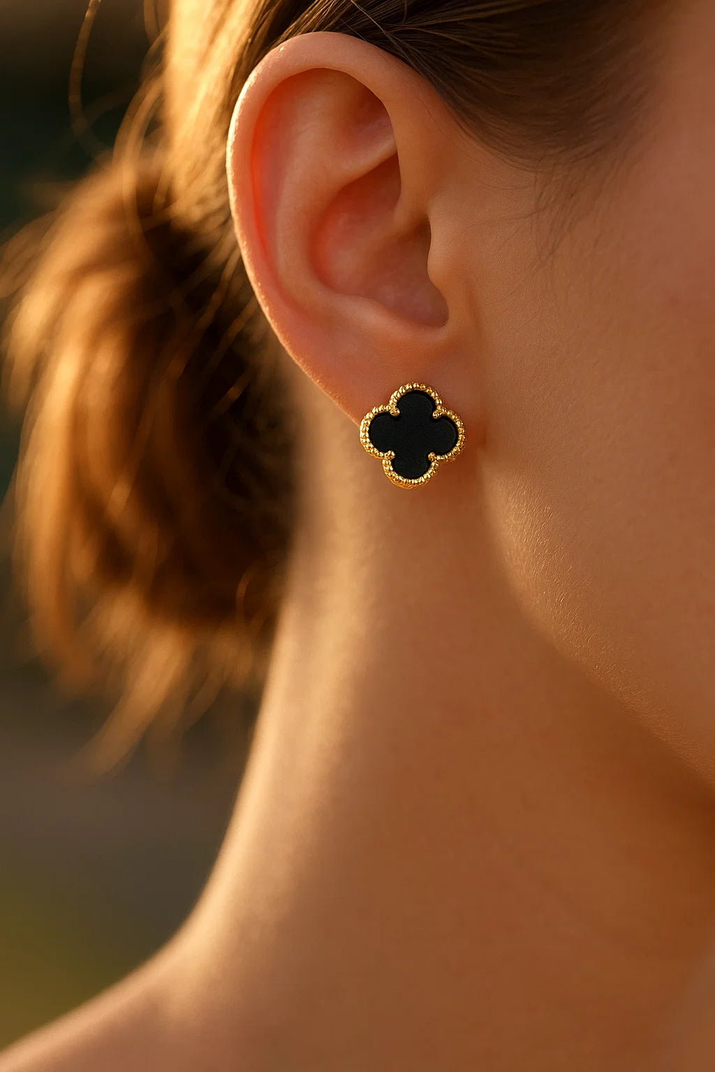 Tiny Textured Star Earring