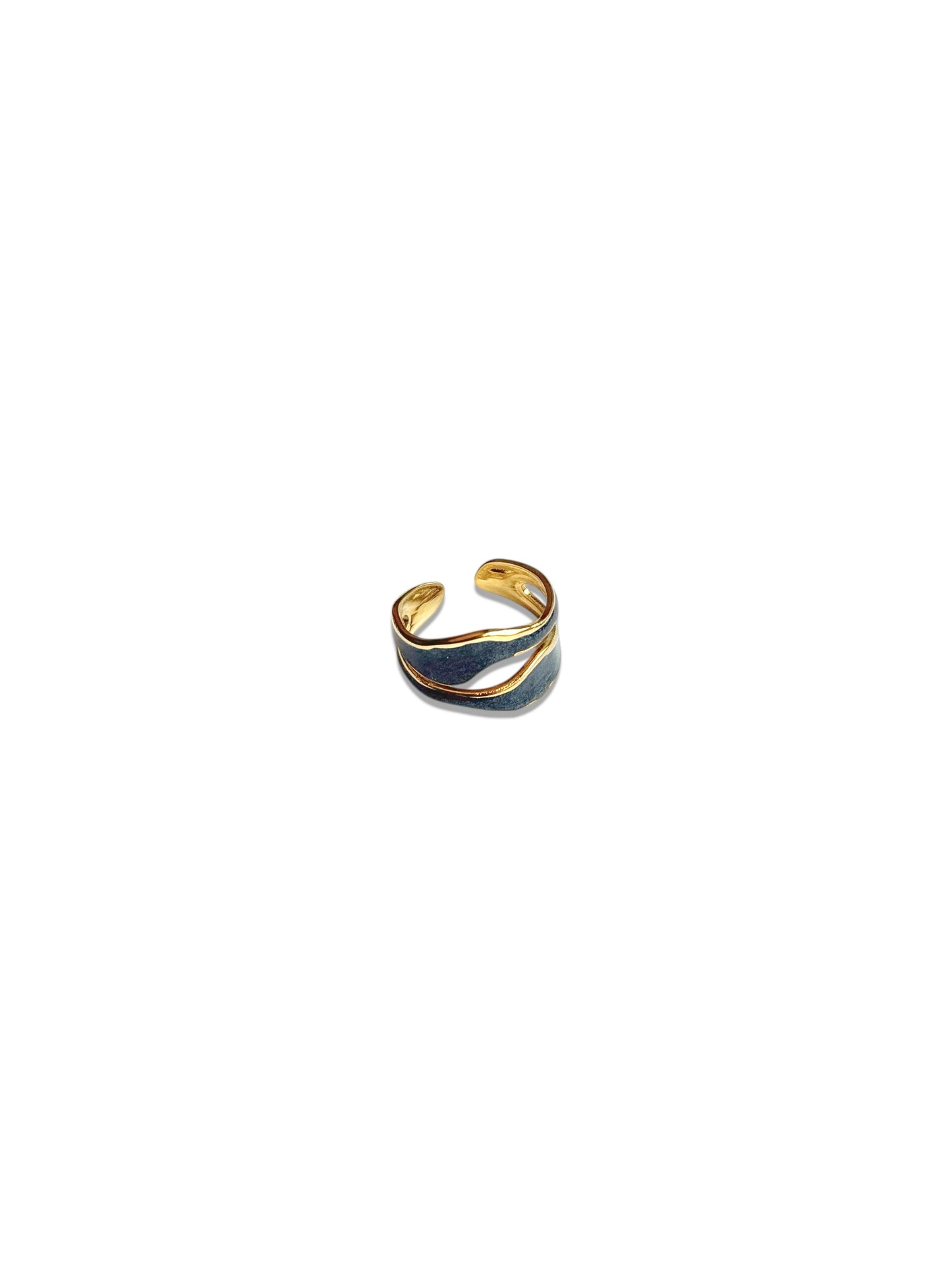 Gold Wave Design Ring
