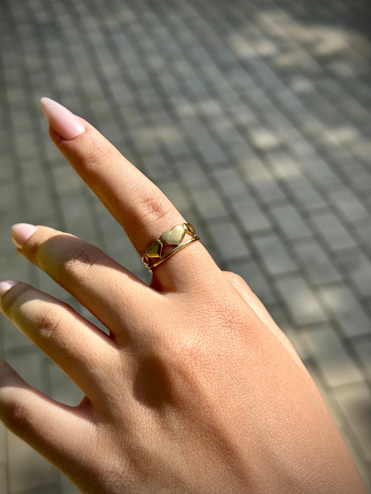 Heart Crown Ring — Stainless Steel