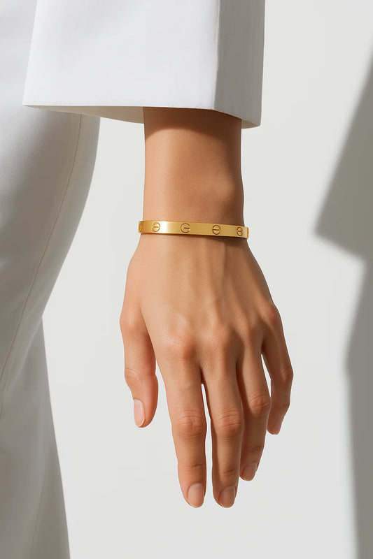 Elegant Gold Bangle Bracelet