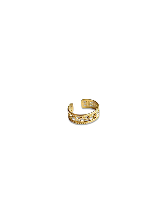 Gold Ring with Eye Motif