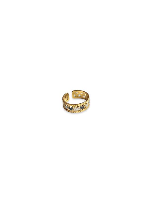 Gold Ring with Butterfly Motif