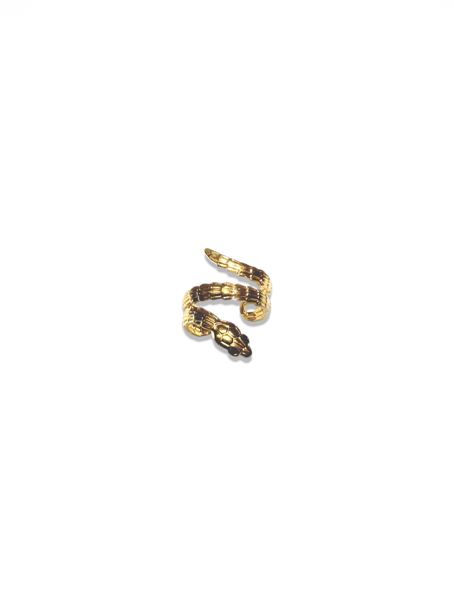 Gold Snake Stainless Steel Ring